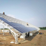 Solar Panels Mounted on Ground